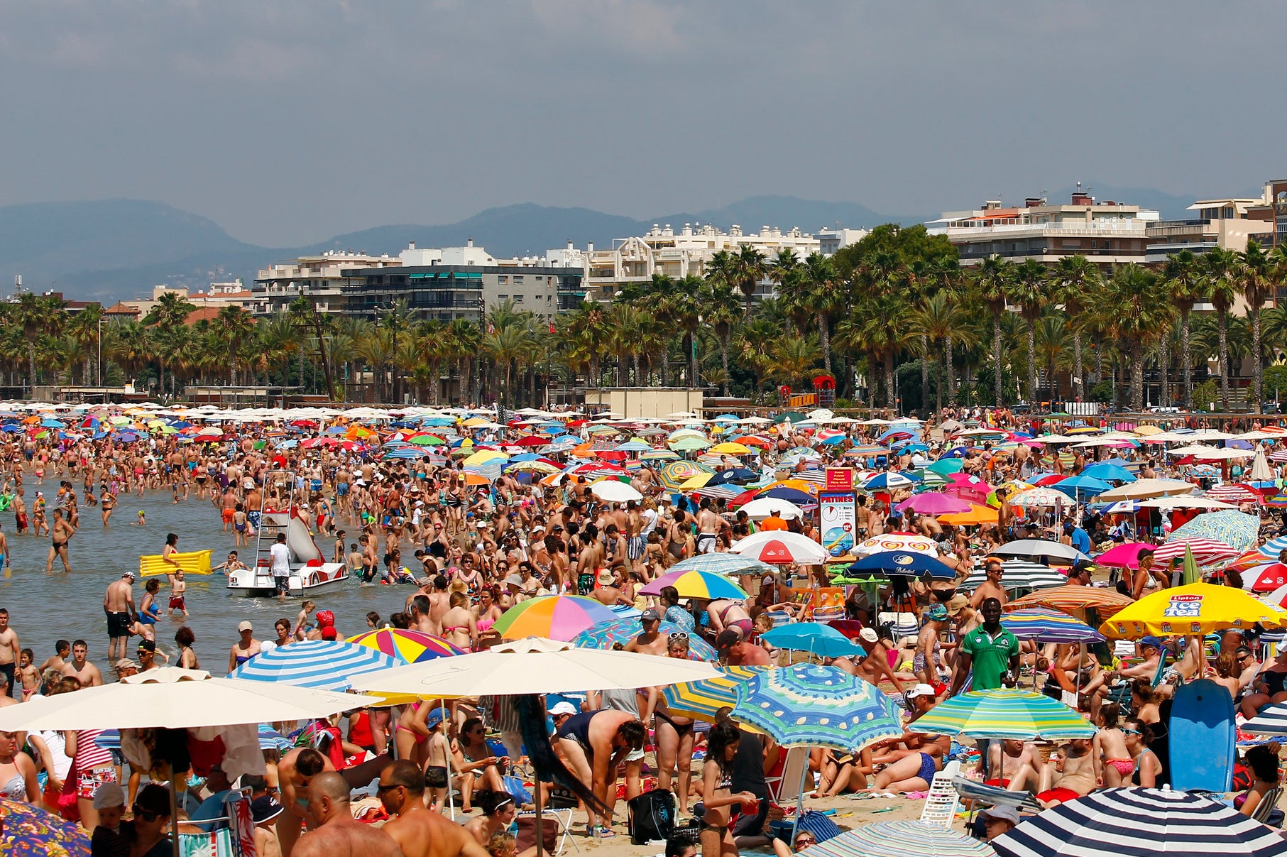 Brits and Germans have flocked to Spain this summer