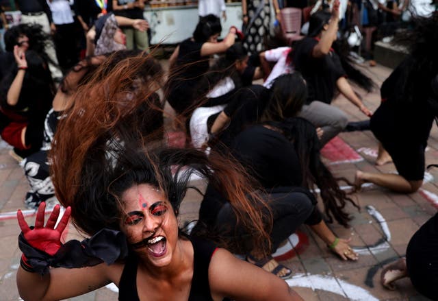 <p>Students attend a protest march against the rape and murder of a doctor in Kolkata, India</p>