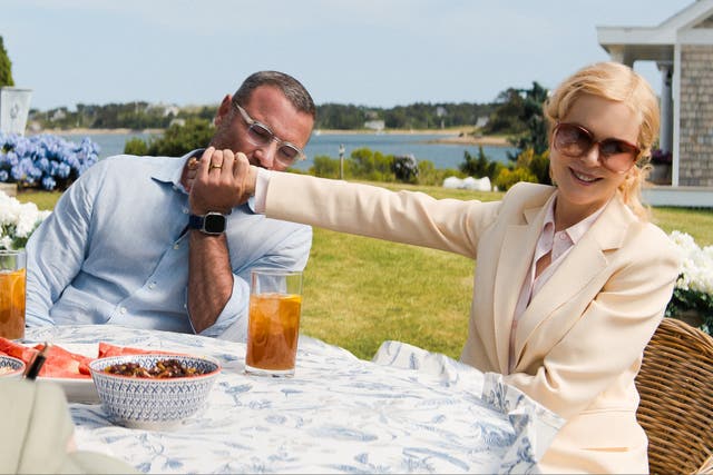 <p>Nicole Kidman playing happy families with Liev Schreiber in ‘The Perfect Couple’</p>