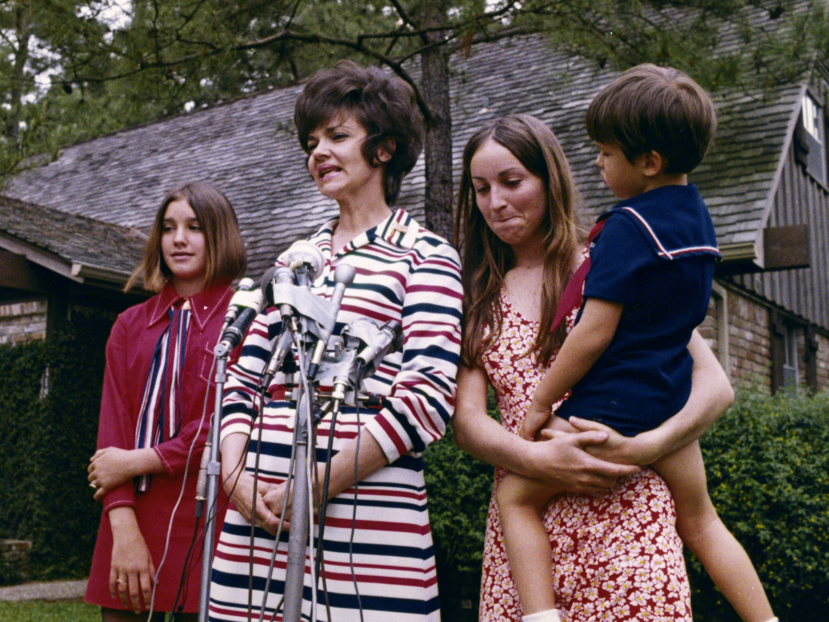 The Lovell family await the return of Jim