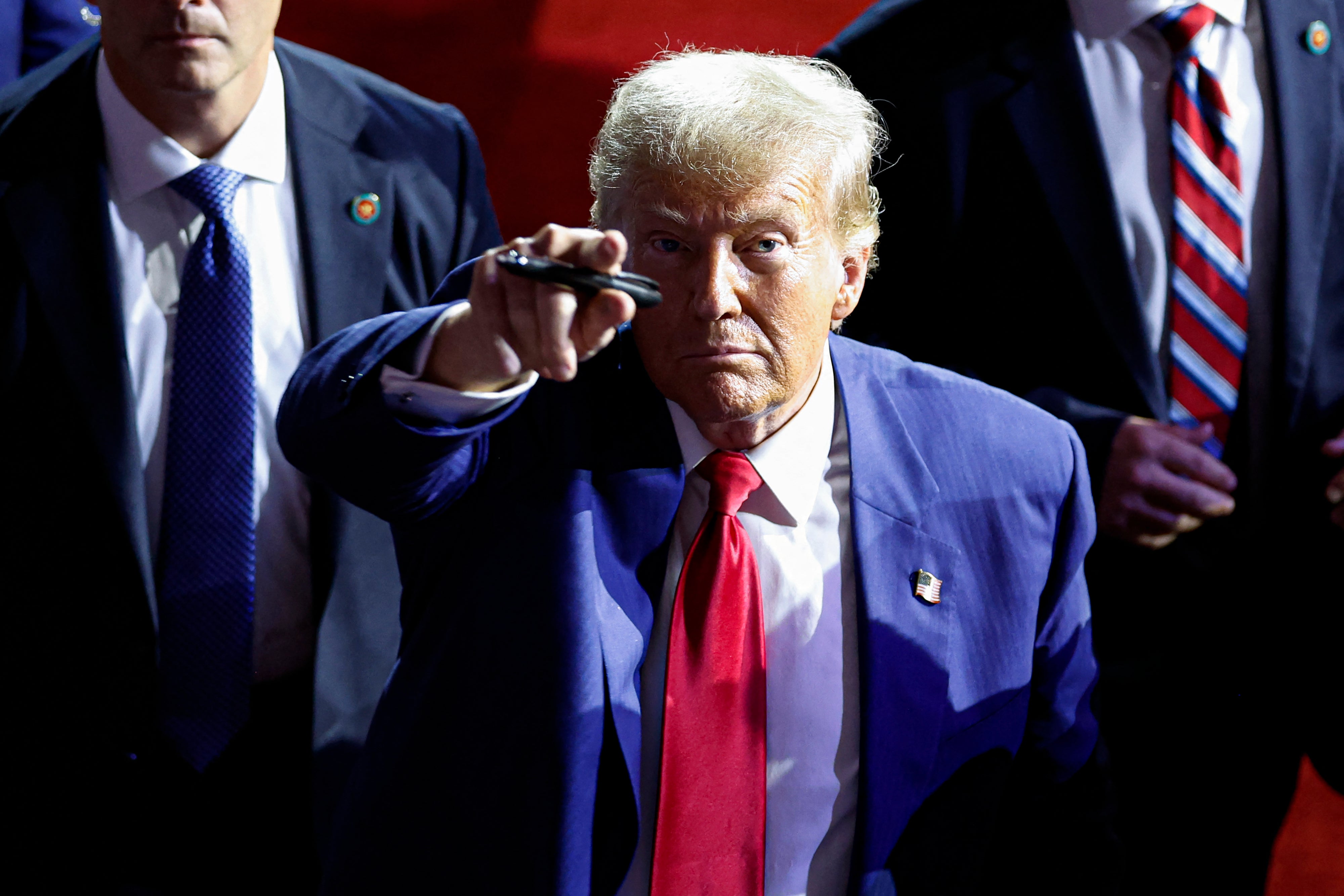 Donald Trump appears at a campaign event in La Crosse, Wisconsin, on August 29, among several recent campaign stops in midwestern towns with reputations as former ‘sundown’ towns