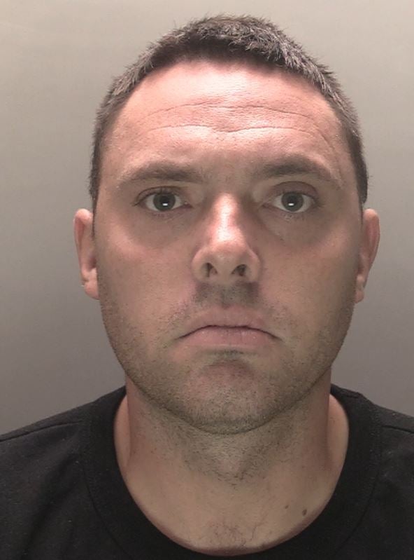 Christopher Beard, 33, of Wigan, who has been sentenced to 32 months in prison for violent disorder (Merseyside Police/PA)