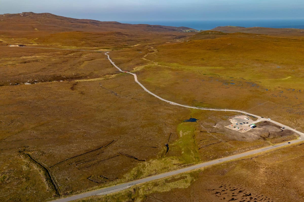 Spaceport’s ‘floating road’ over peat bog nearly finished ahead of test launch