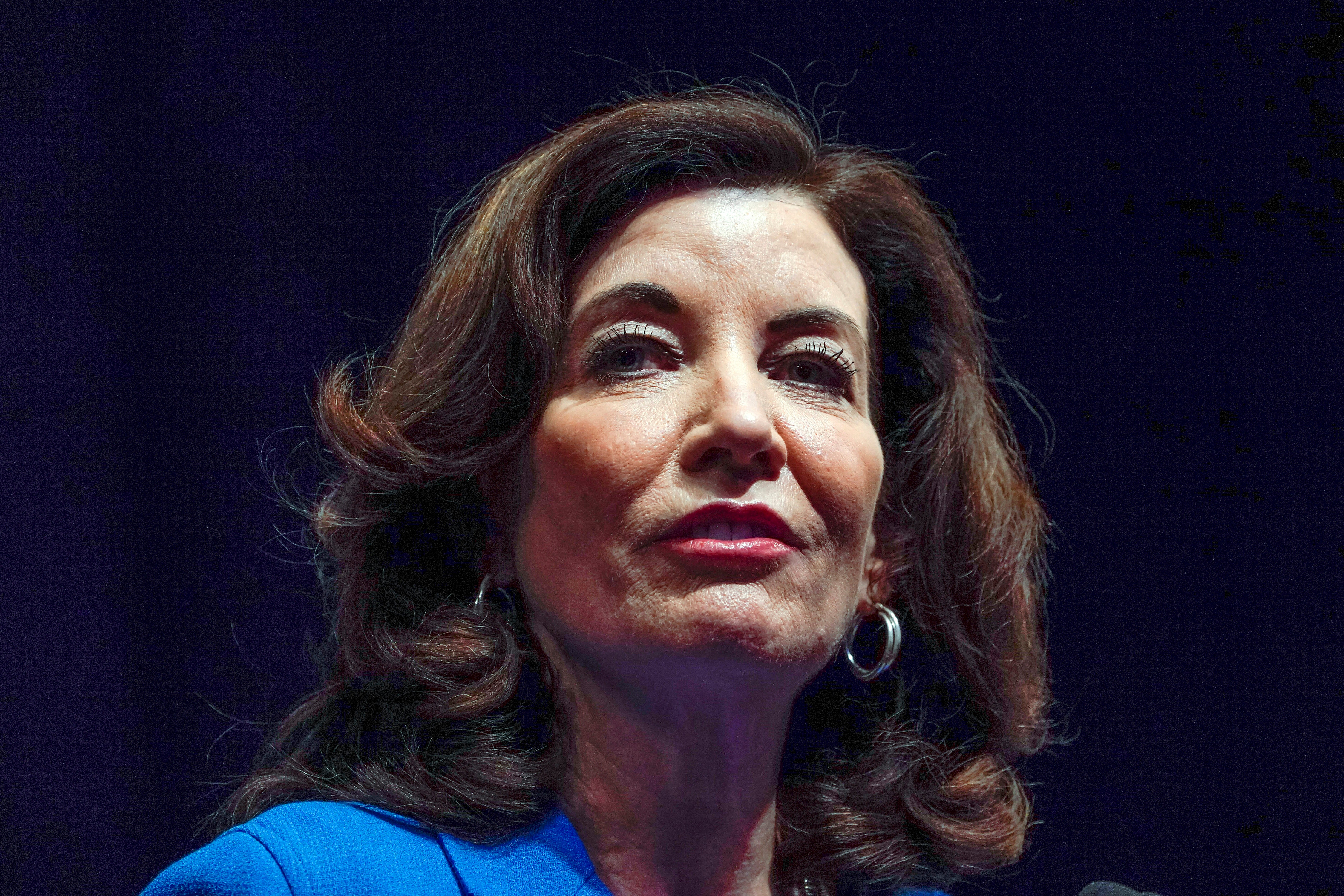 New York Governor Kathy Hochul pictured in 2022. The governor’s office said it terminated Linda Sun roughly 15 months after she was made deputy chief of staff due to “misconduct”