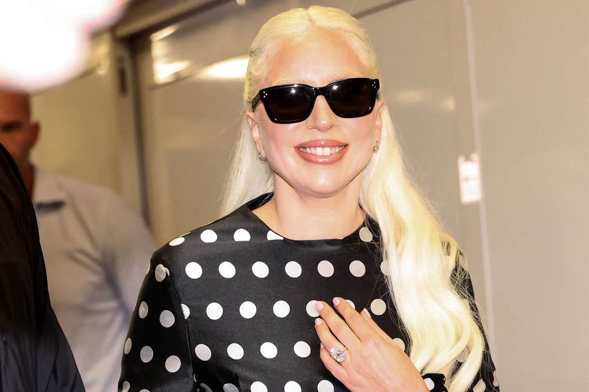 Lady Gaga shares first glimpse of massive engagement ring at Venice Film Festival
