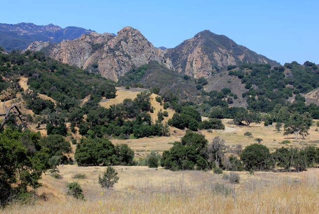 <p>This July 1, 2018, file photo shows Malibu Creek State Park near Calabasas, California</p>