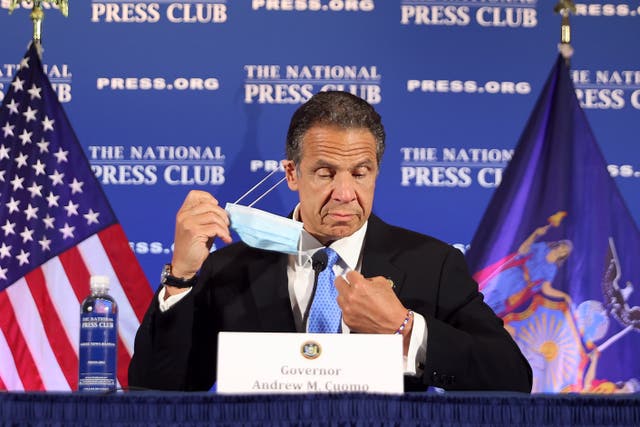 <p>Former New York Governor Andrew Cuomo, pictured in 2020, will testify publicly about his handling of Covid-related deaths in nursing homes  </p>