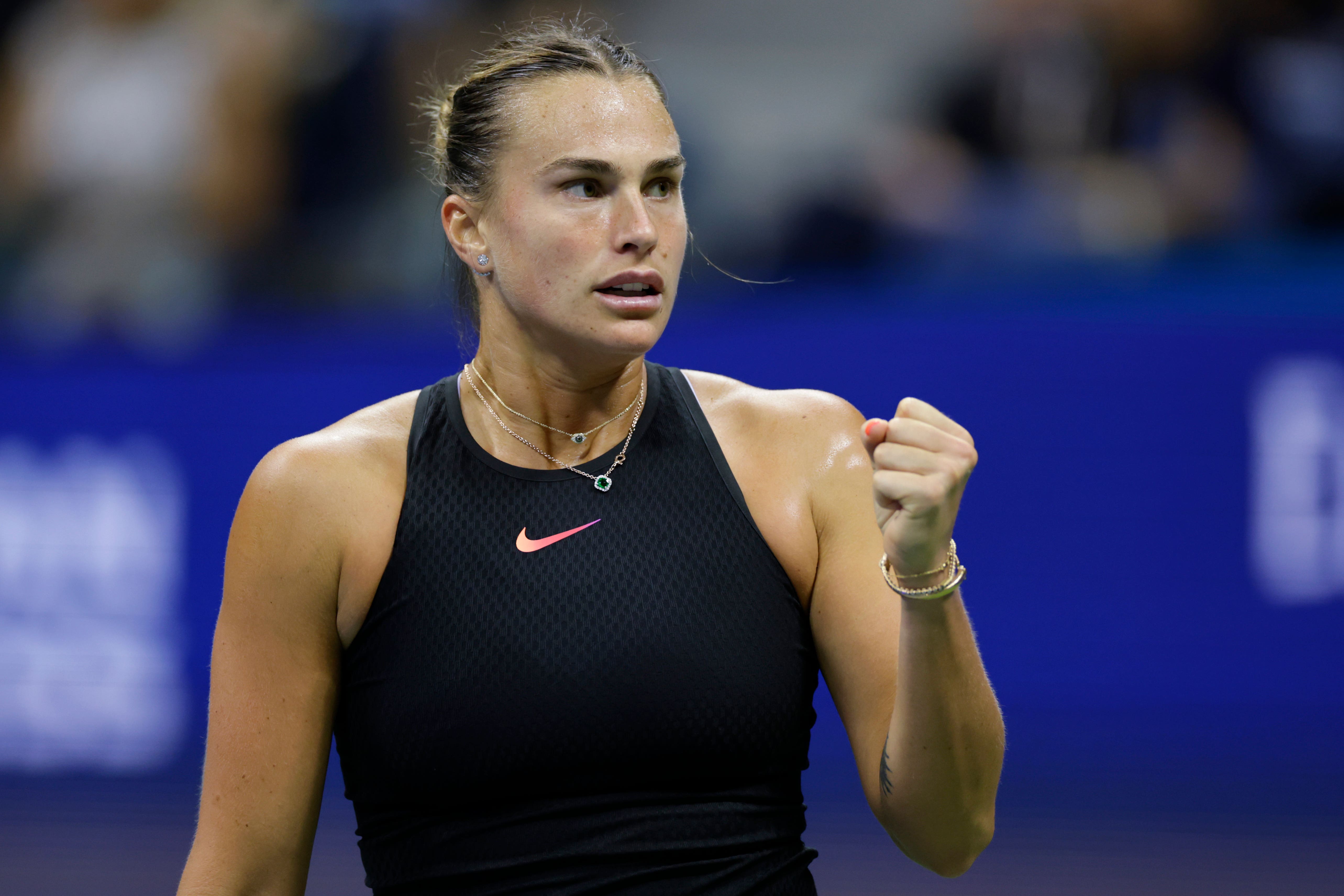 Aryna Sabalenka breezed through to US Open quarter-final (Adam Hunger/AP)