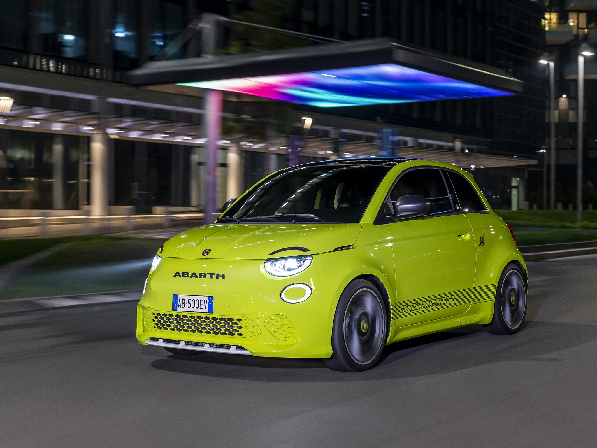 The Abarth 500e’s charging speeds aren’t great by EV standards