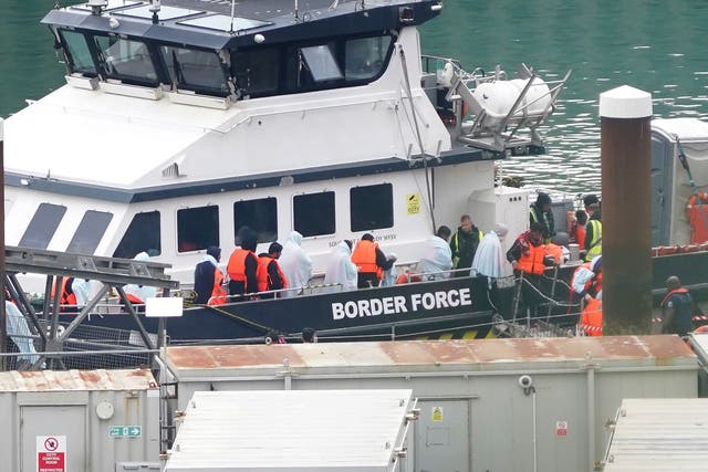 More migrants embarked on the perilous Channel crossing a day after 12 died attempting the journey but 300 made it to UK shores (Gareth Fuller/PA)