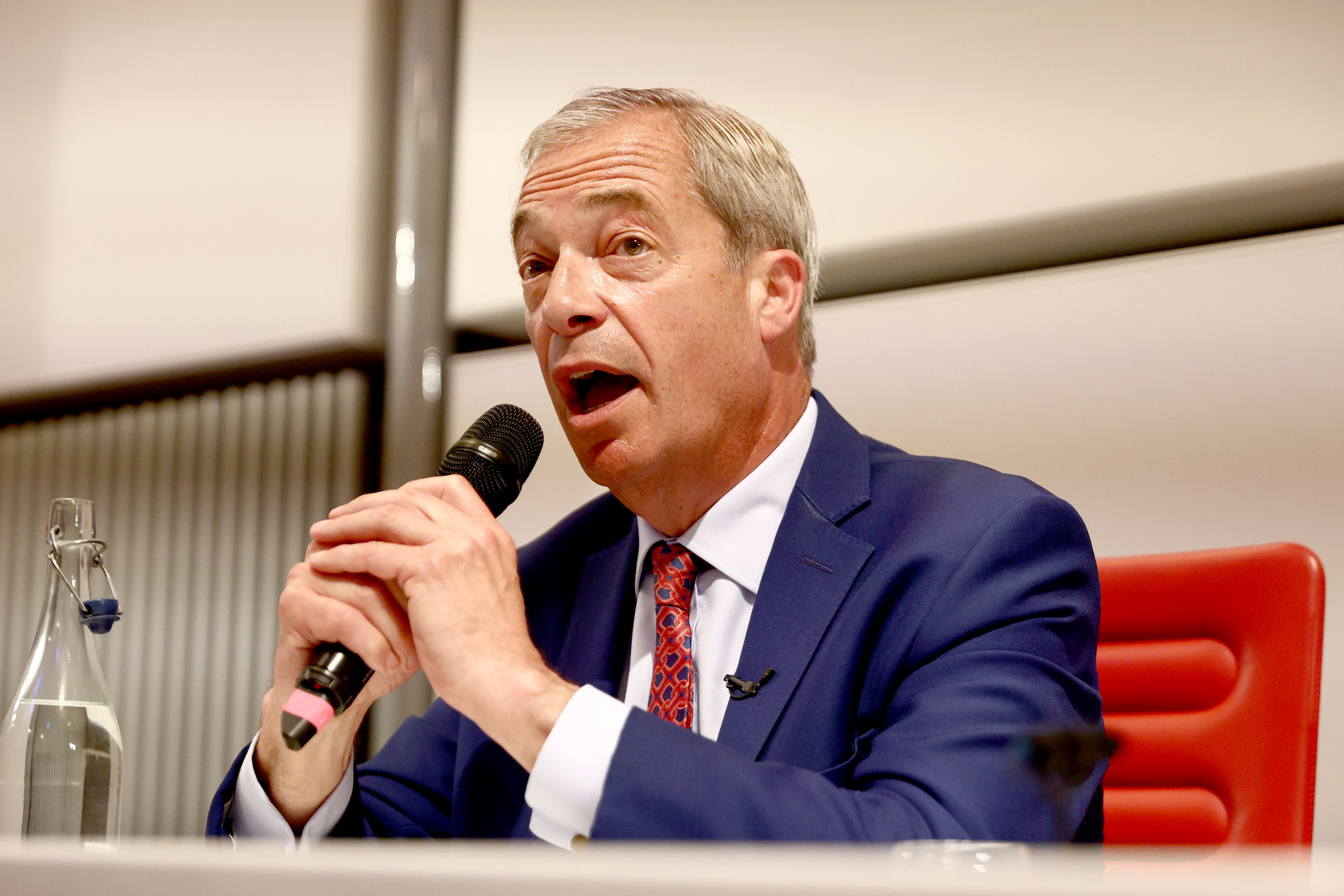 Reform UK leader Nigel Farage called the debate a score draw (Tejas Sandhu/PA)