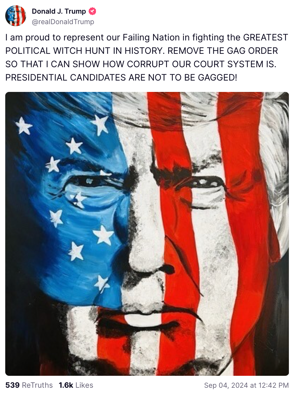 Donald Trump demanded the removal of his gag order - refraining him of speaking about court staff, prosecutors or their families of those involved in his hush money case