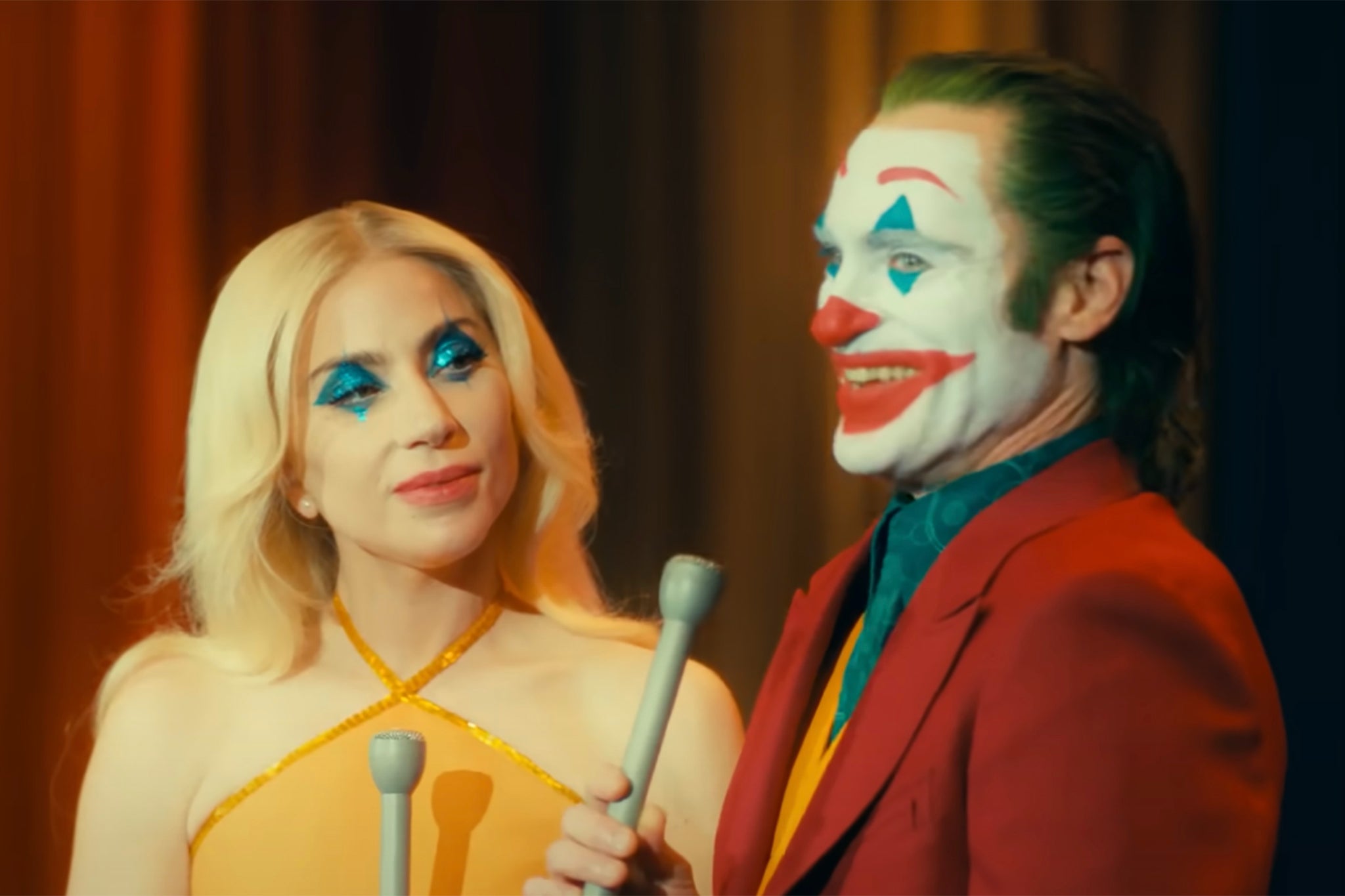 Lady Gaga e Joaquin Phoenix em 'Coringa: Folie à Deux'