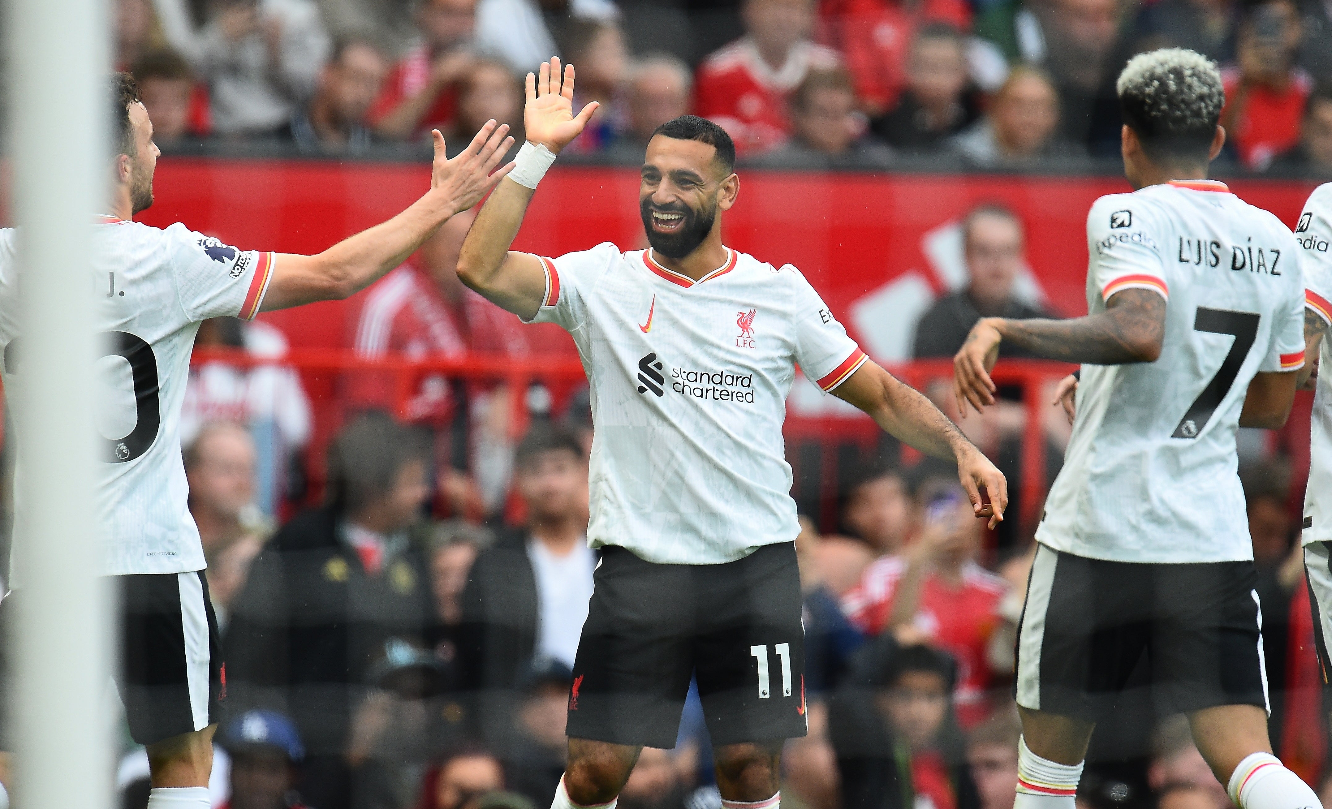 Liverpool ran out 3-0 winners against local rivals Manchester United