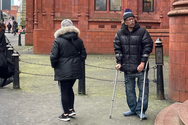 Farhat Ajaz outside Birmingham Magistrates’ Court in February (Matthew Cooper/PA)