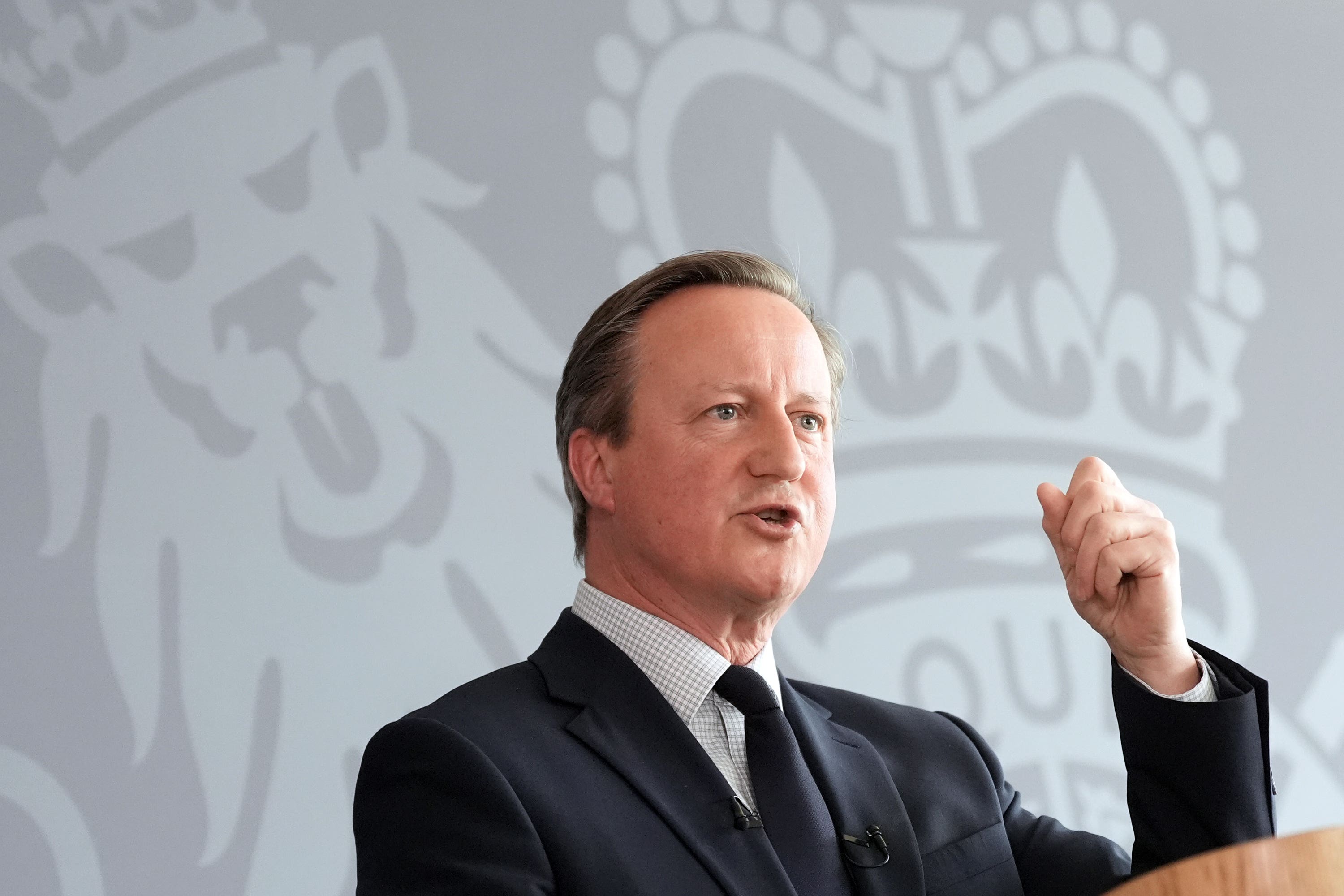 Cameron said he pushed for sanctions on Israeli ministers as foreign secretary