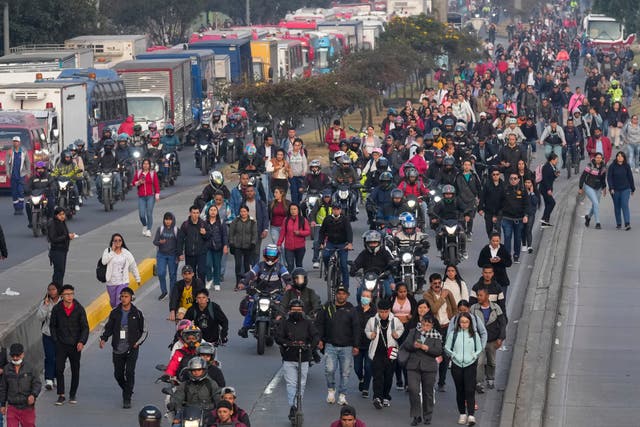 COLOMBIA-TRANSPORTISTAS PROTESTA