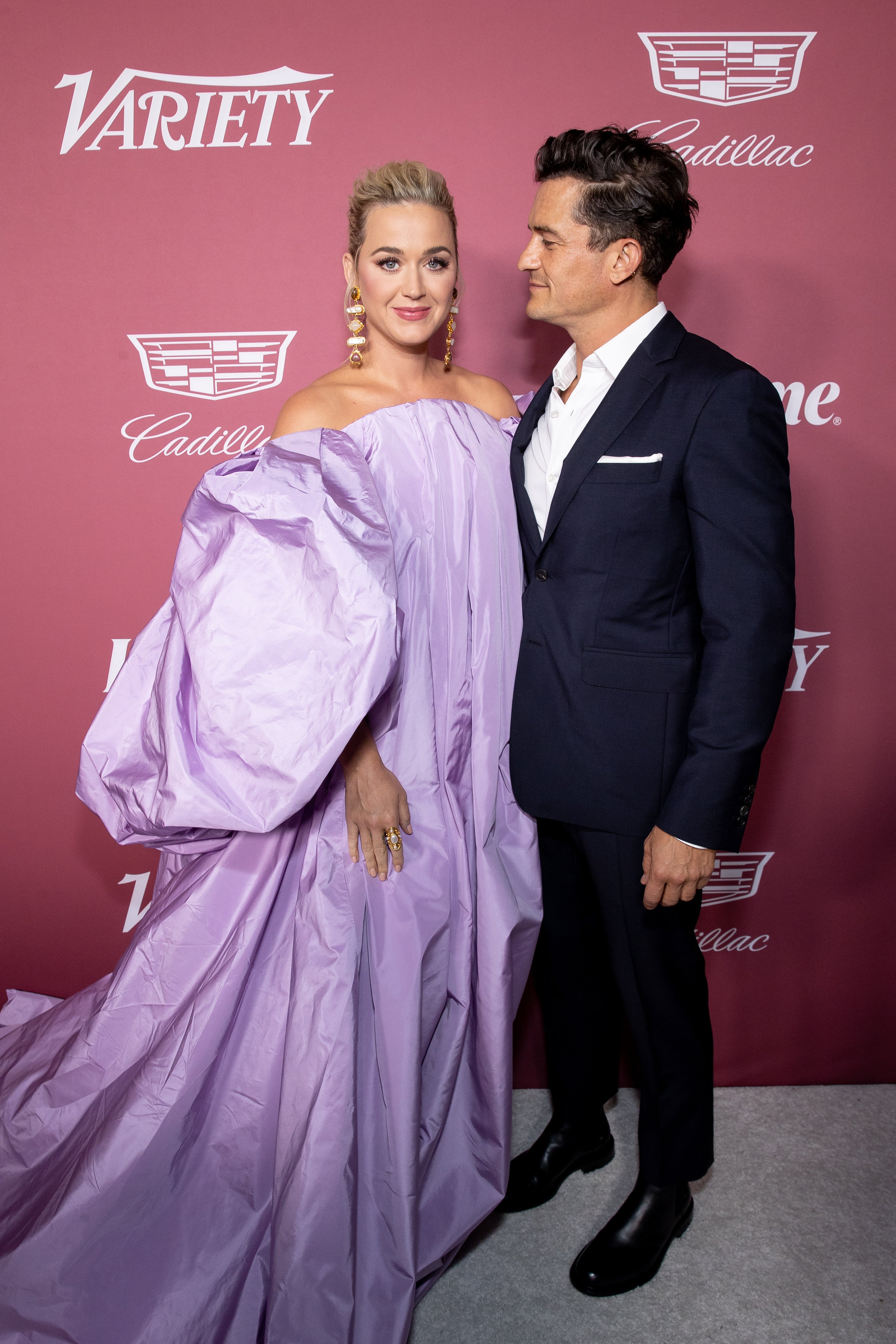 Katy Perry and Orlando Bloom arrive at Variety's Power of Women event in 2021