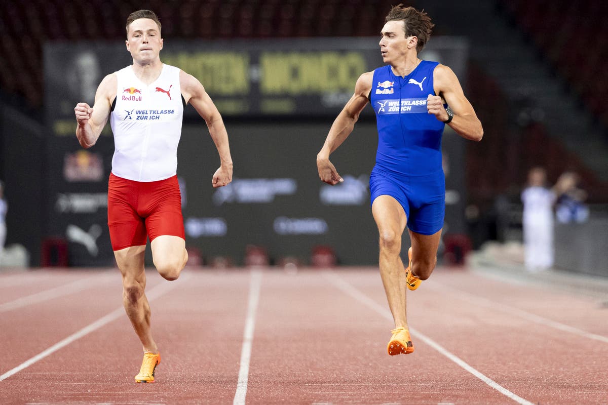 Mondo Duplantis Wins 100m Exhibition Race in Zurich