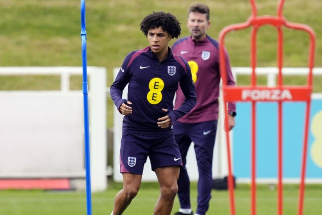 Rico Lewis has joined the England squad (Nick Potts/PA)