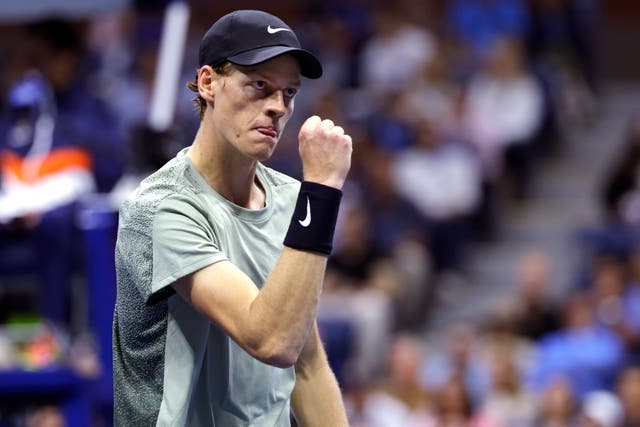 Jannik Sinner is through to the US Open semi-final, where he will play Jack Draper (Adam Hunger/AP)