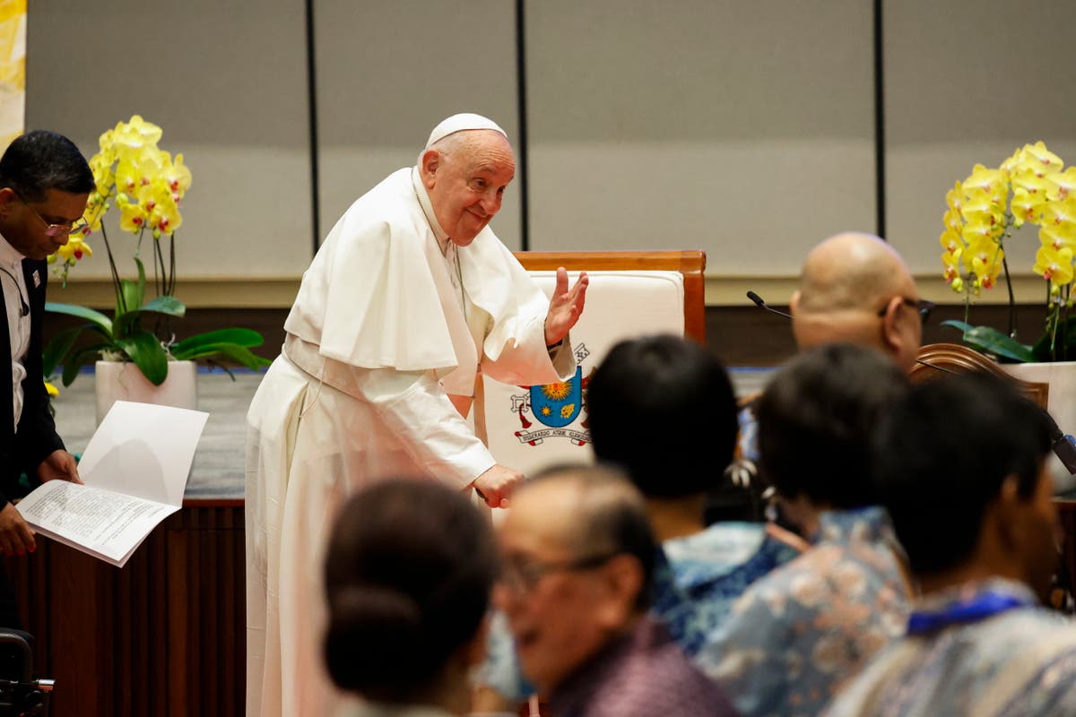 Watch as Pope Francis holds Holy Mass in Jakarta after calling for climate change action