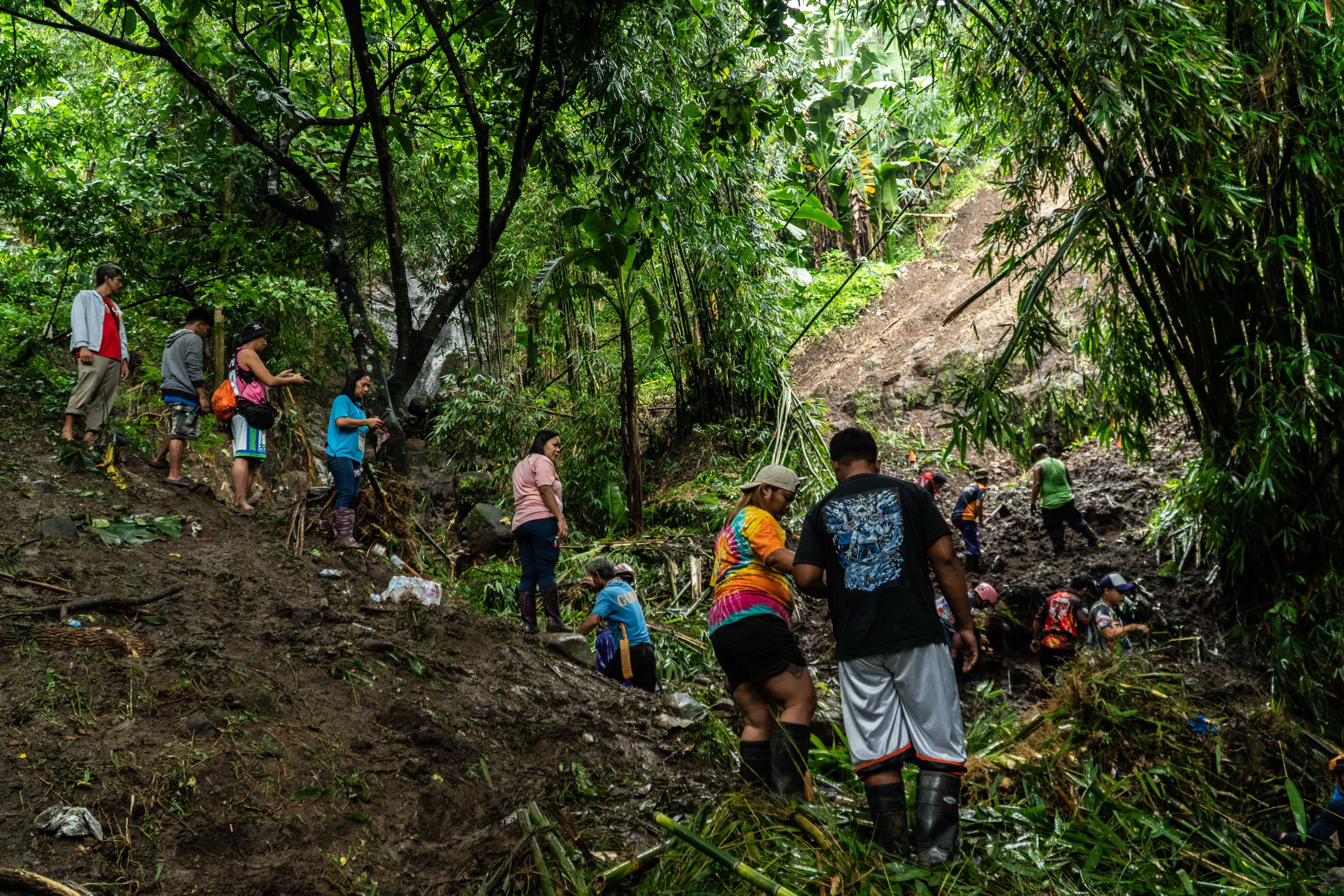 Search and rescue operations continue in Antipolo, Rizal, at the site where people may be buried following a landslide triggered by Tropical Storm Yagi