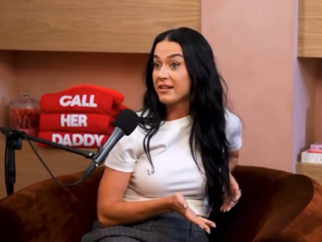 <p>Katy Perry on the ‘Call Her Daddy’ podcast</p>