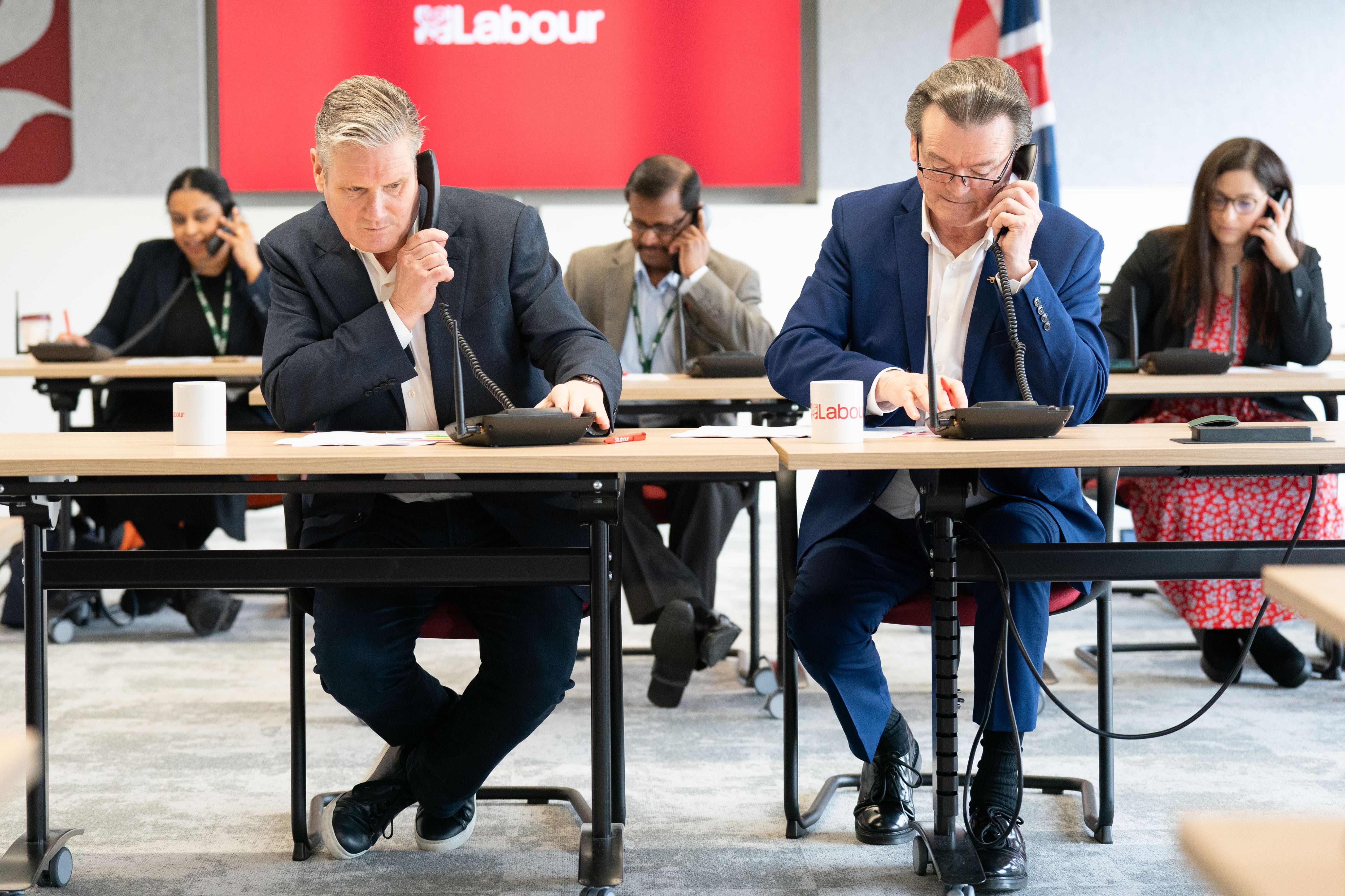 Prime Minister Sir Keir Starmer (left) and Feargal Sharkey (Stefan Rousseau/PA)