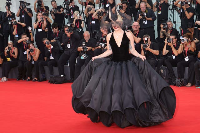 Lady Gaga won style icon of the night at the Venice Film Festival (Alamy/PA)