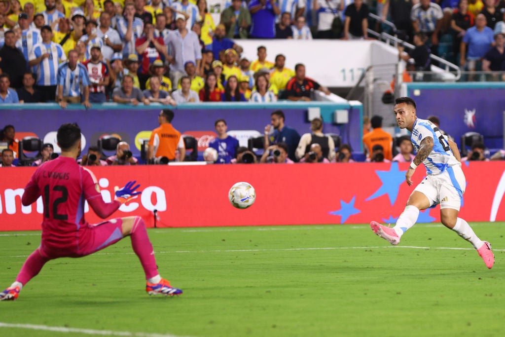 Martinez scored the only goal of Argentina’s Copa America final win in July