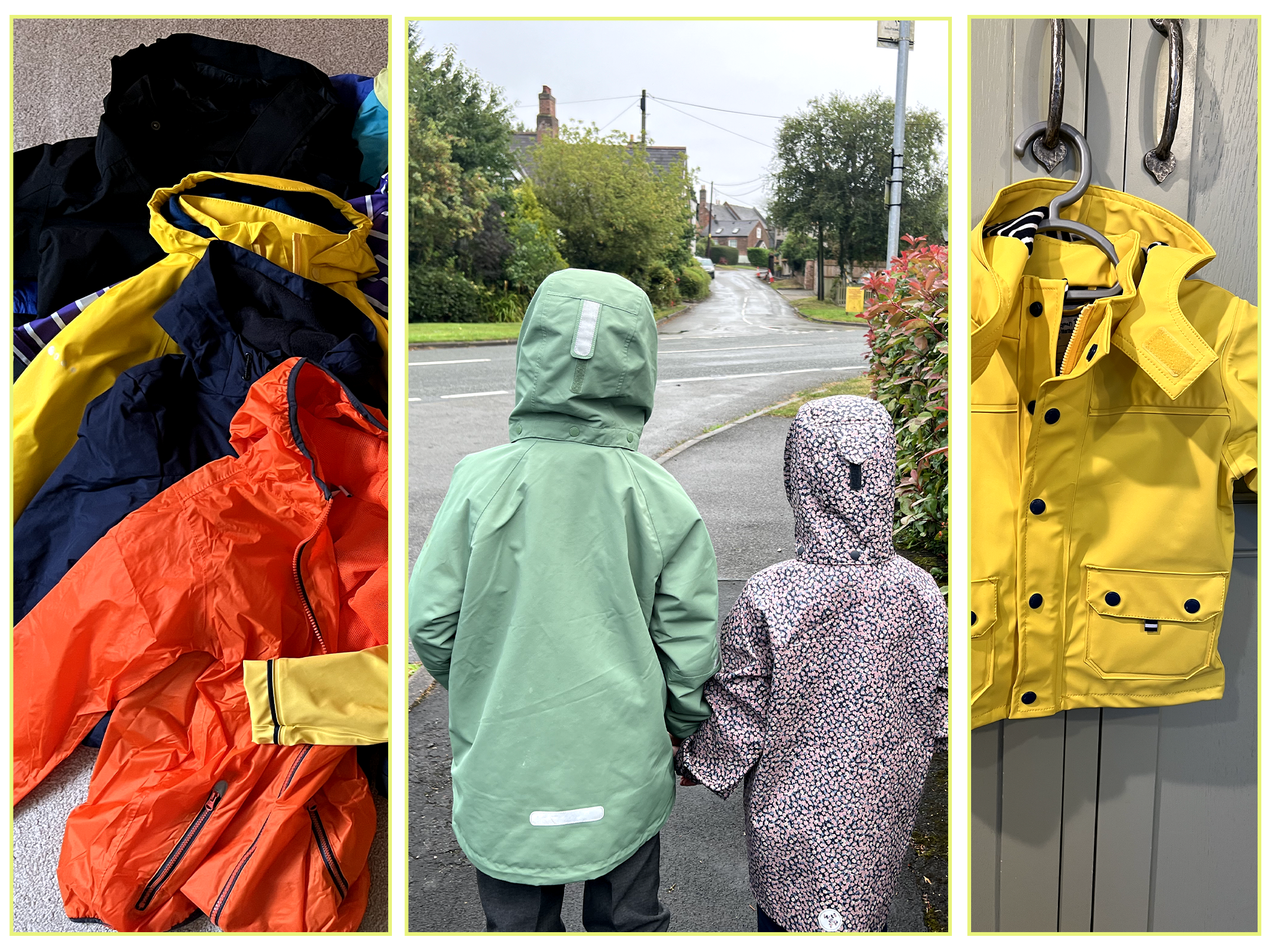 Sarah Dawson’s team of little testers putting the raincoats to their limits