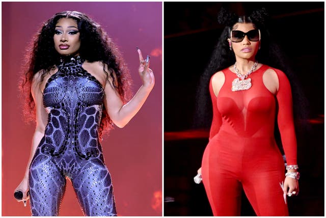 <p>Megan Thee Stallion addressed her feud with fellow rapper Nicki Minaj</p>