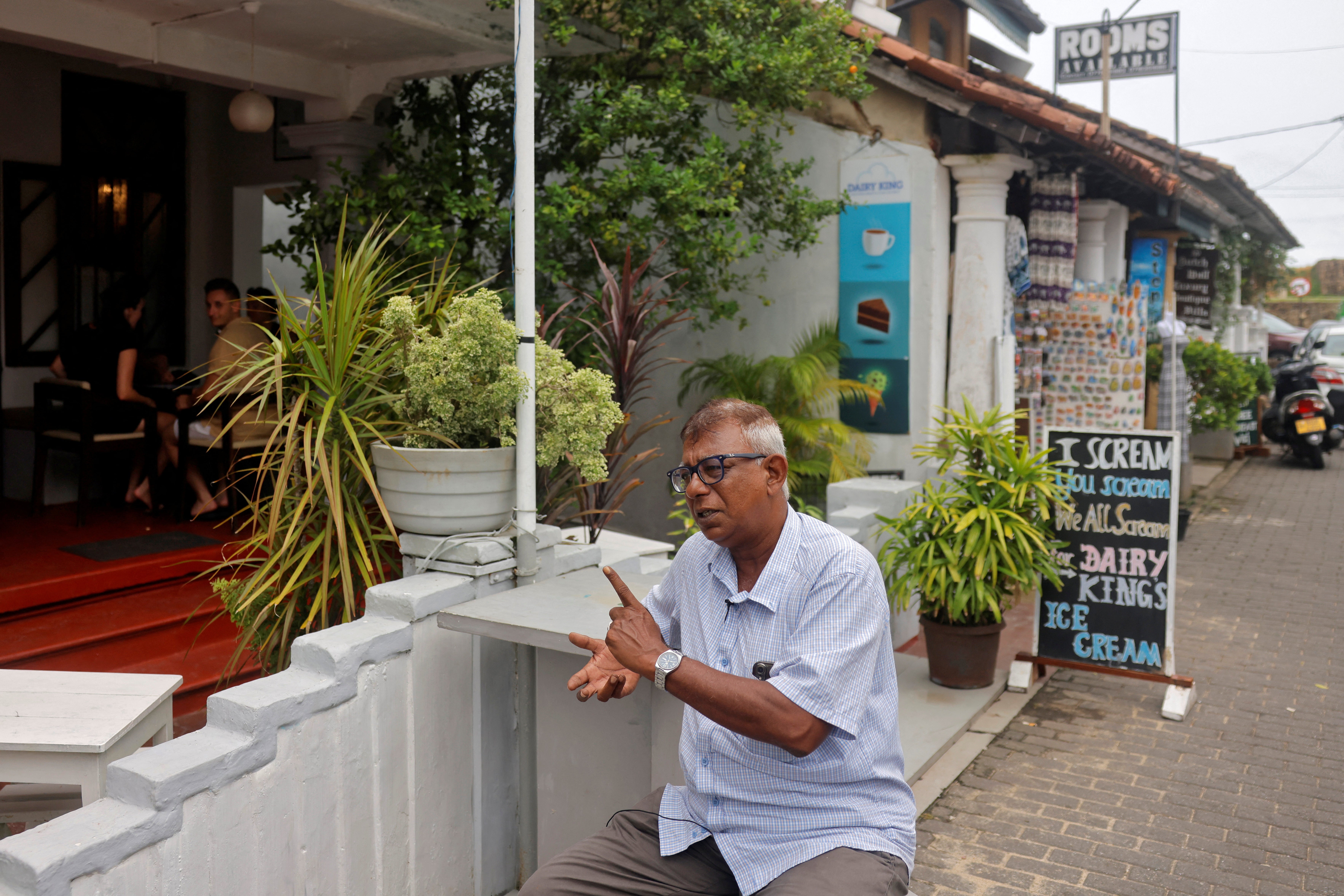 Tariq Nassim, 62, the owner of the Diary King home-made ice cream shop