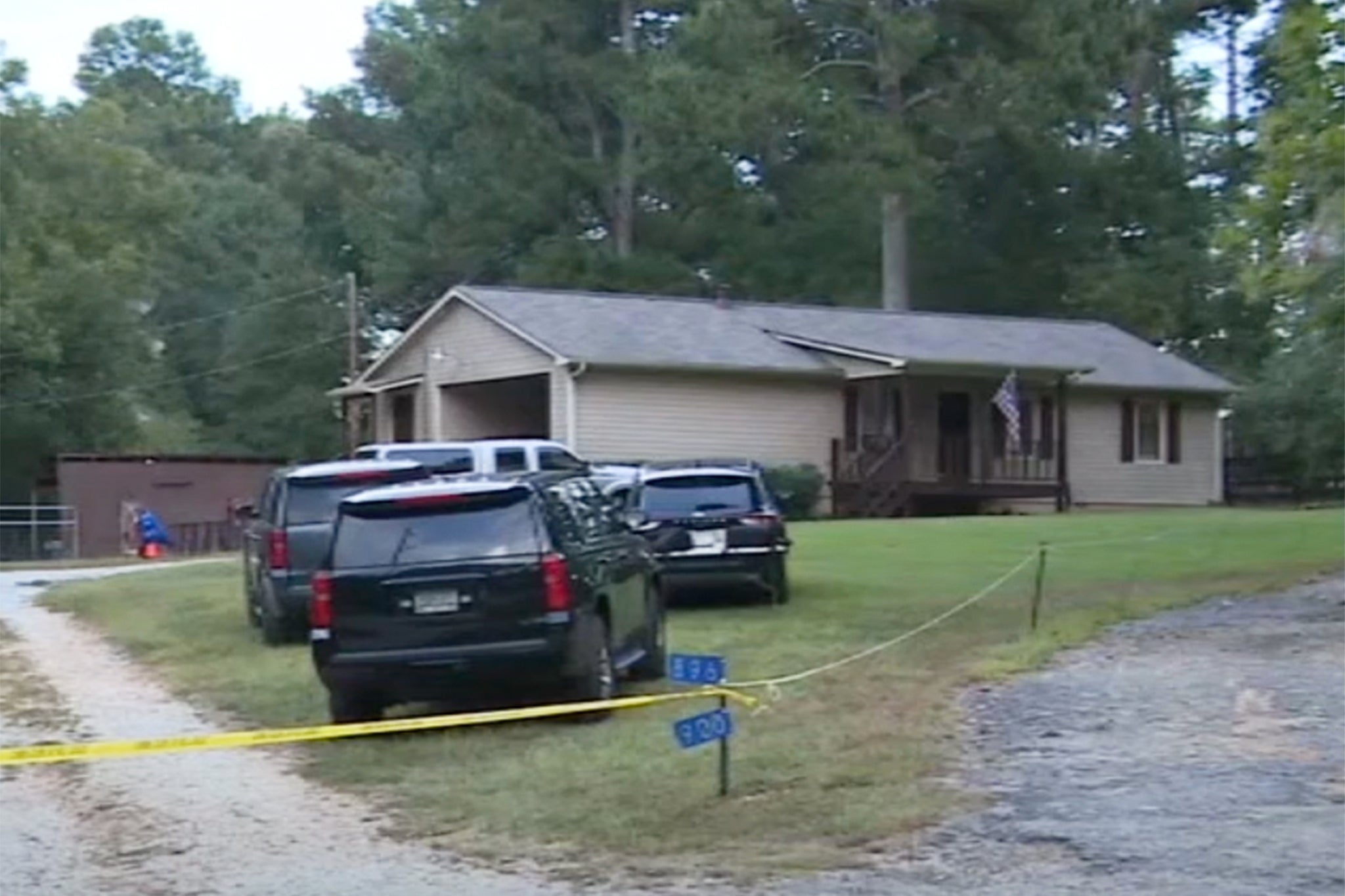 Law enforcement at the home of Colt Gray, suspected in the Appalachee High School shooting