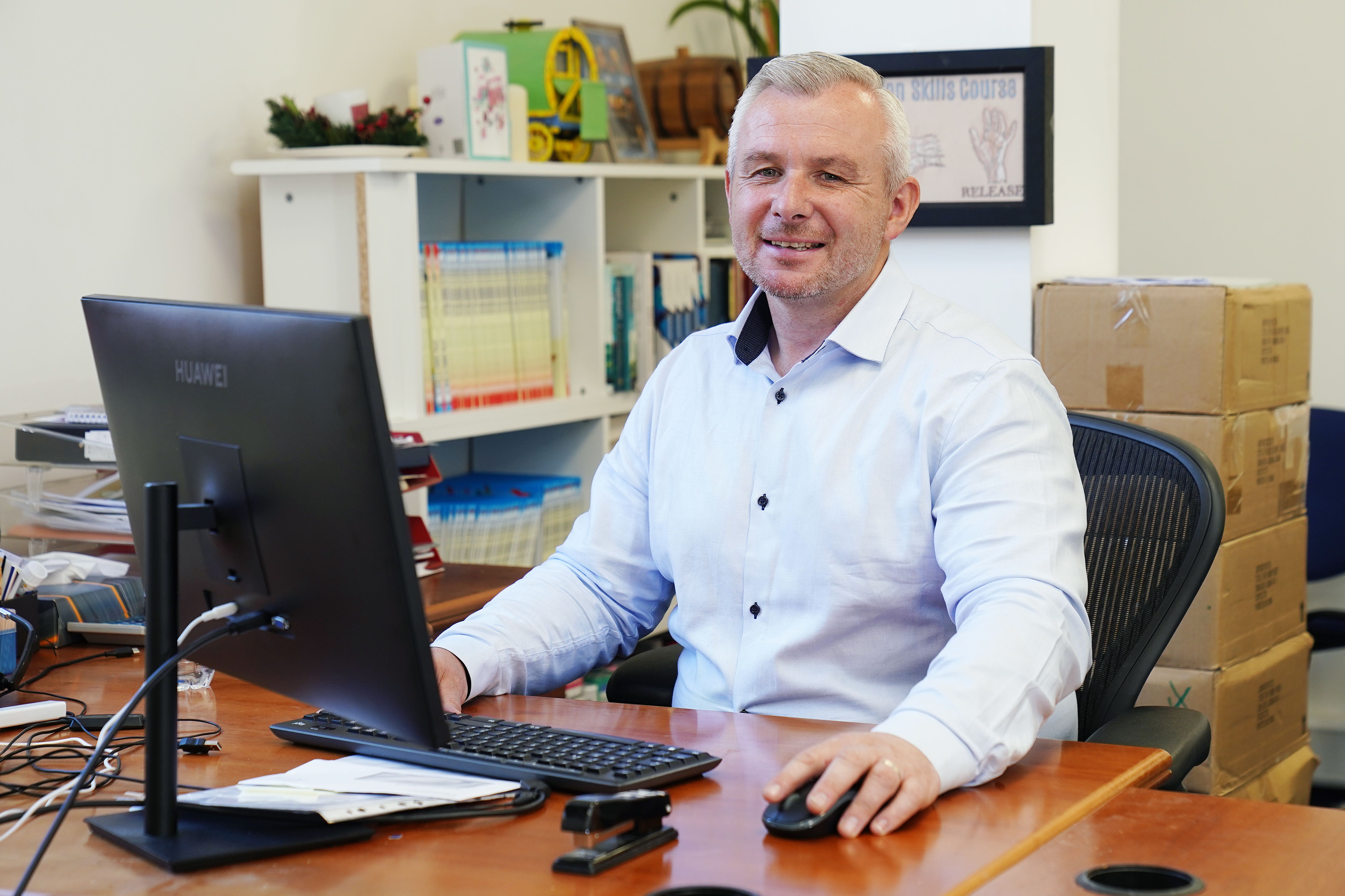 Paul Donoghue, who spent most of his adult life in and out of jail, now employs former prisoners and recovering addicts at his cleaning services company (Brian Lawless/PA)