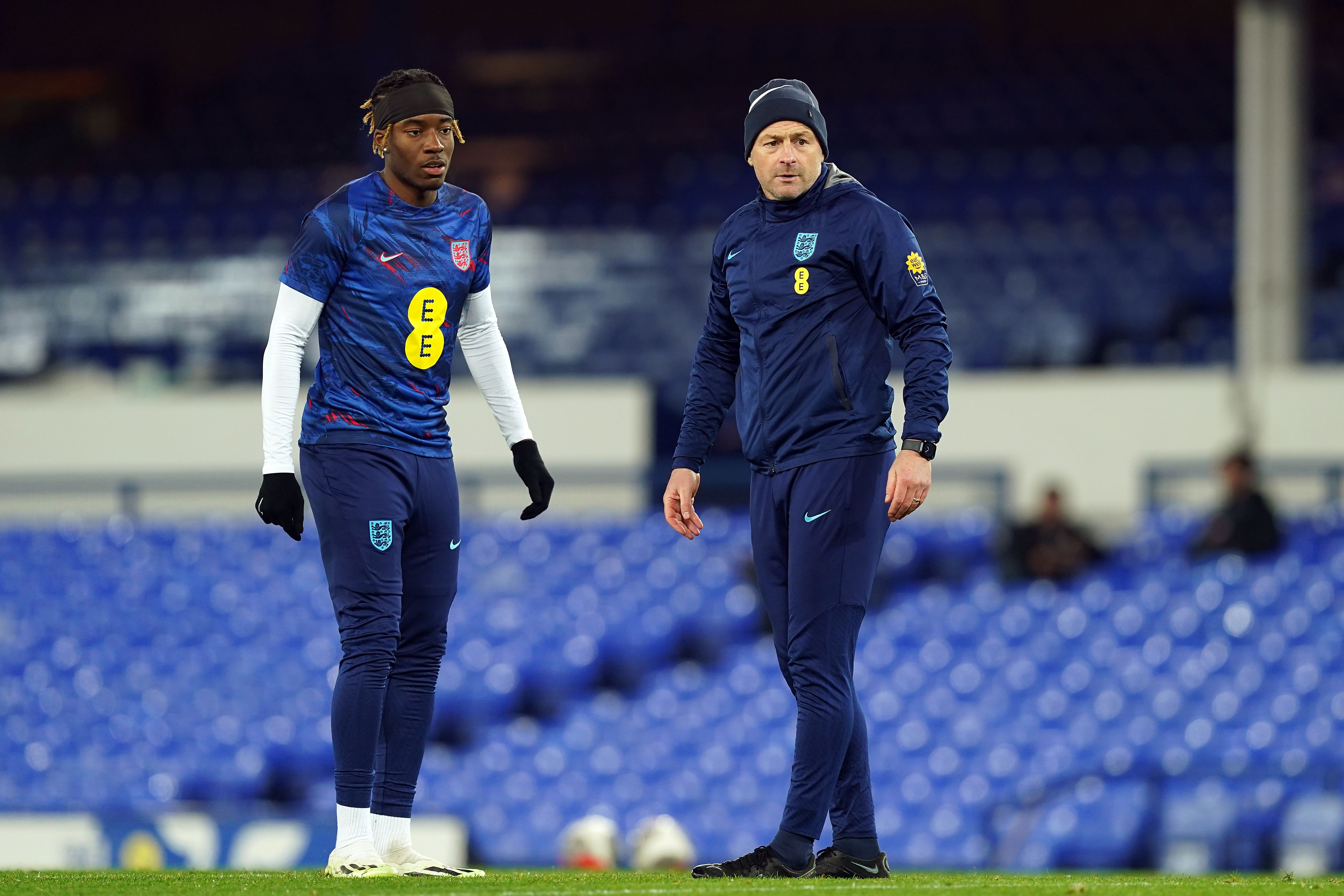 Noni Madueke had good things to say about Lee Carsley (Martin Rickett/PA)