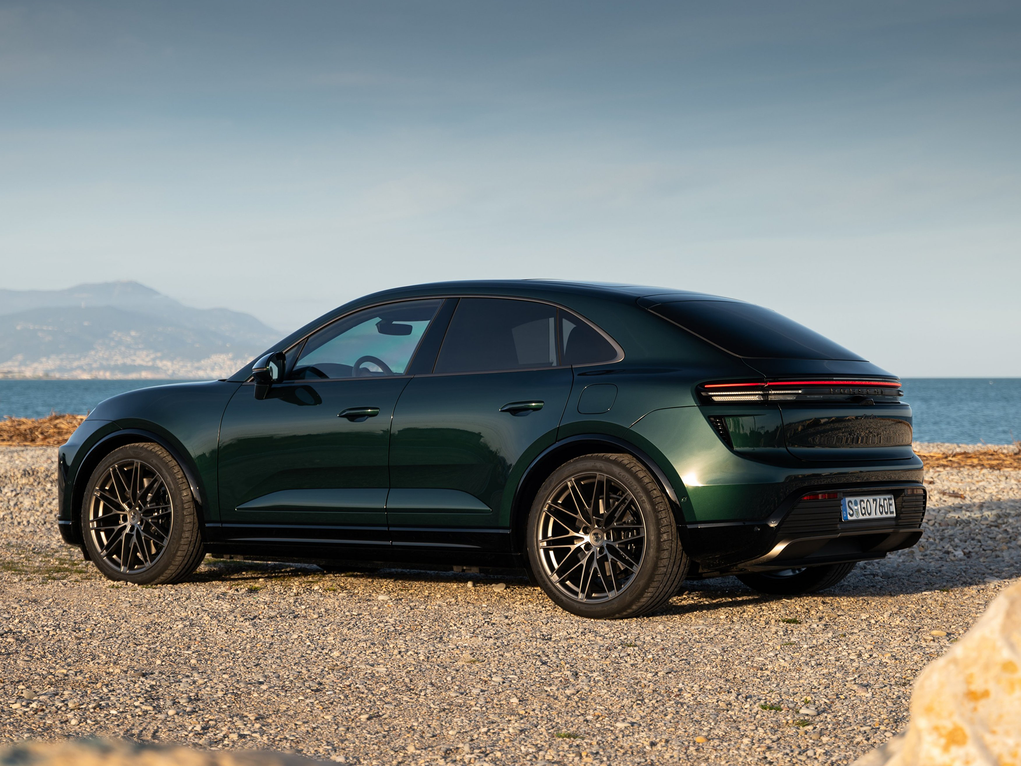 The Porsche Macan’s panoramic roof is wonderful for light, but robs a little headroom