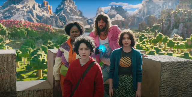 <p>Danielle Brooks, Jason Momoa, Sebastian Eugene Hansen and Emma Myers in ‘A Minecraft Movie’</p>