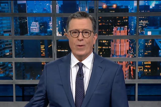 <p>Stephen Colbert on ‘The Late Show’</p>