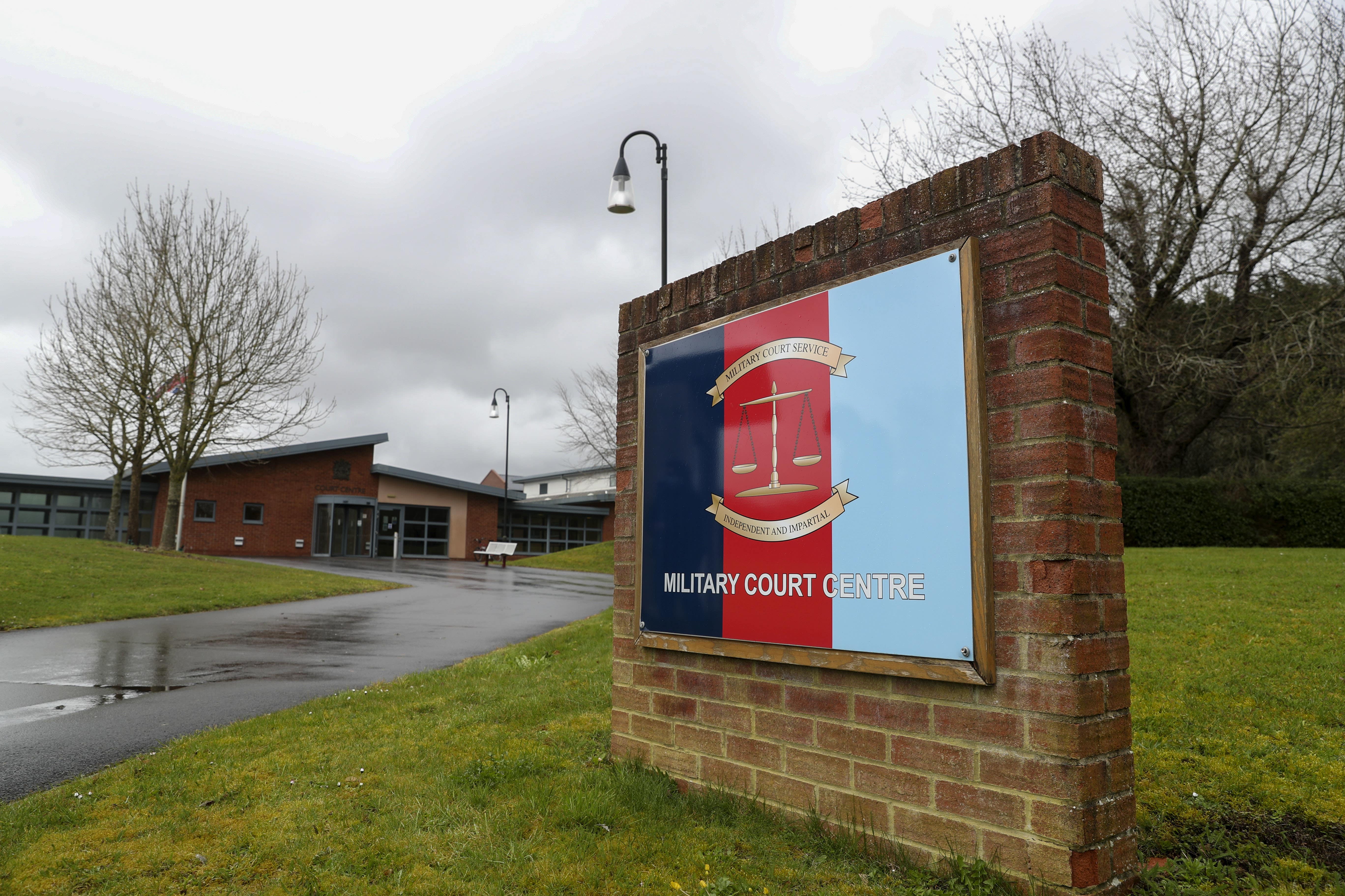 The Military Court Centre, Bulford Barracks in Salisbury, Wiltshire, where James Roddis appeared (Steve Parsons/PA)