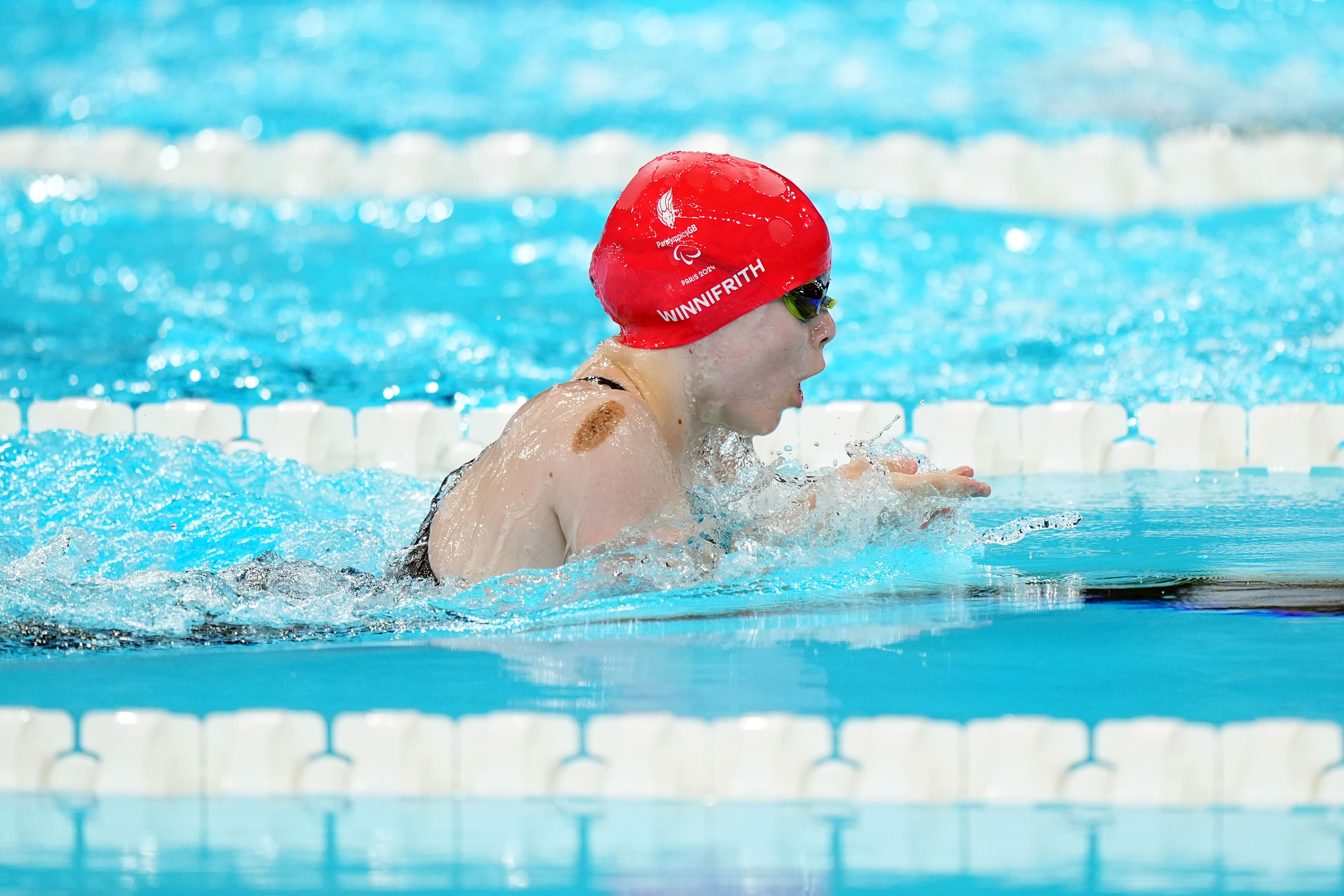 Iona Winnifrith took silver in the breaststroke (Zac Goodwin/PA)