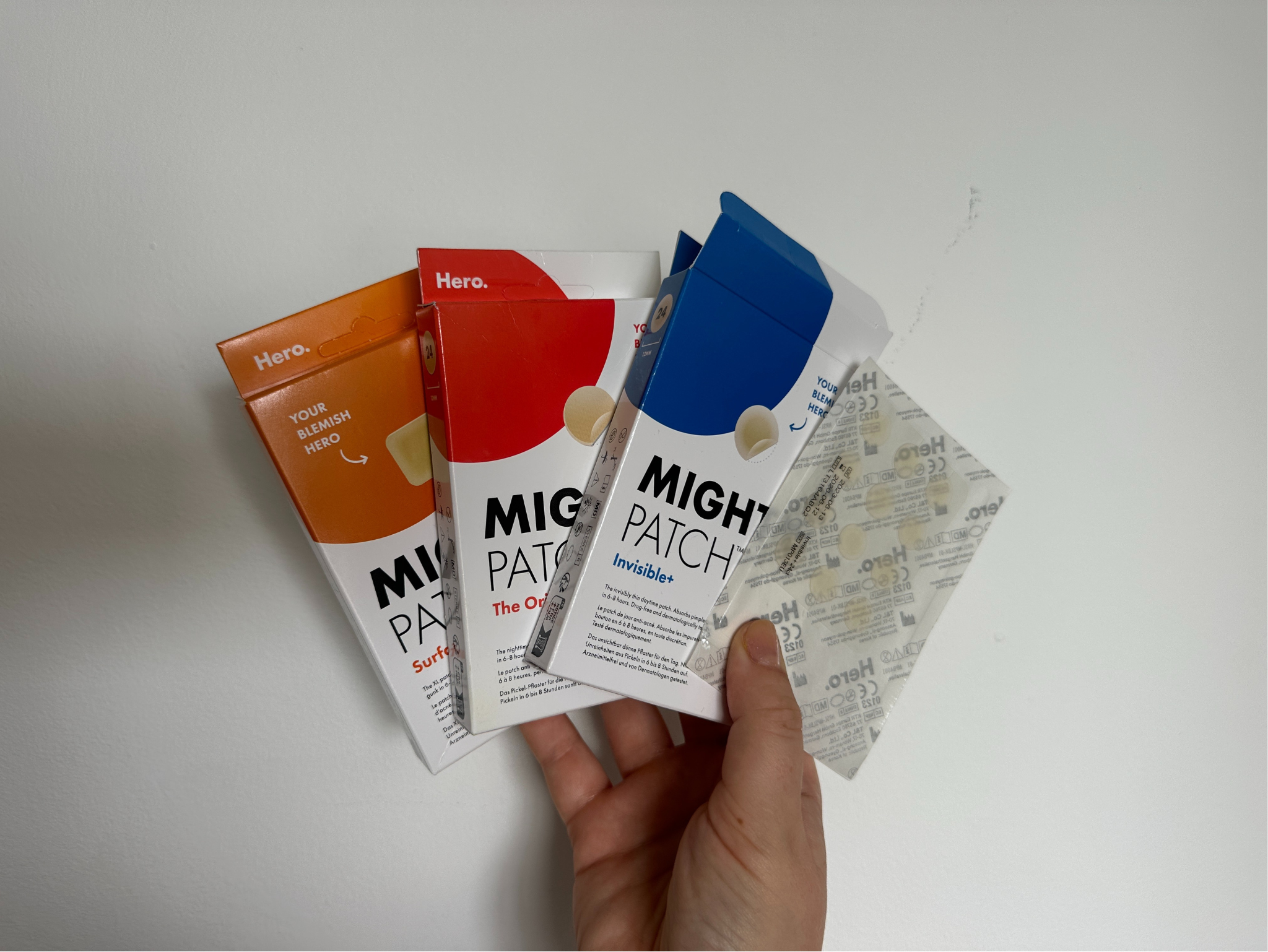 Blemish patches are the only Hero. products available in the UK right now