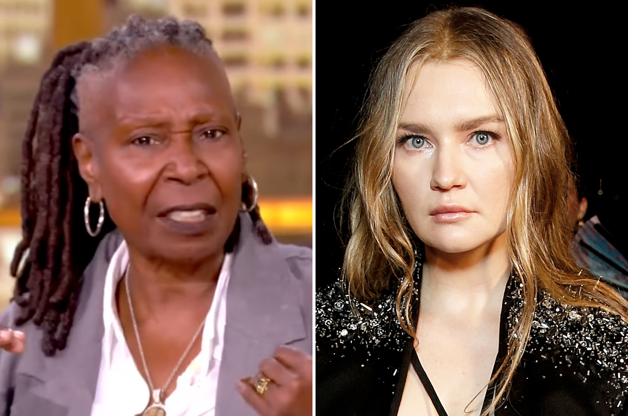 Whoopi Goldberg and Anna Delvey