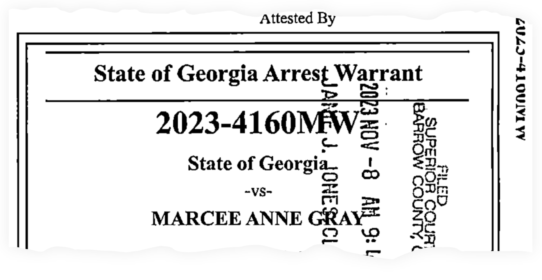 Marcee Gray was arrested last November on a variety of felony and misdemeanor charges