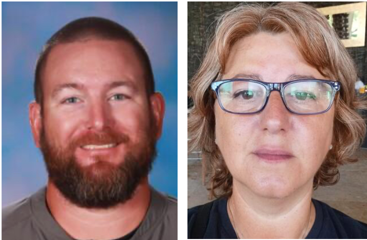 Ricky Aspinwall (left) and Cristina Irimie (right) were the two teachers killed in Wednesday’s shooting at Apalachee High School