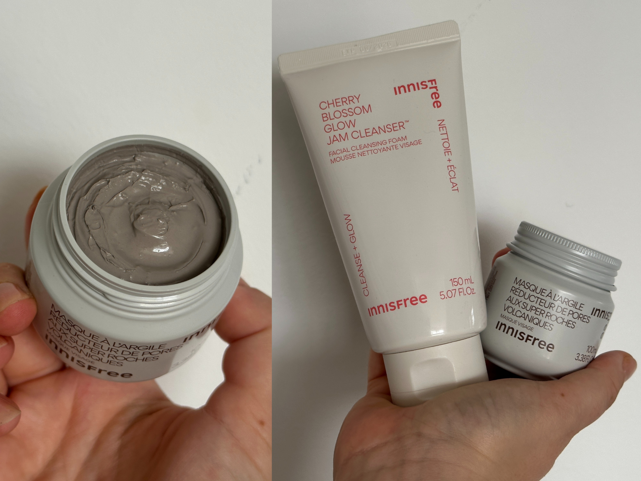 Some of the products we tested from Innisfree