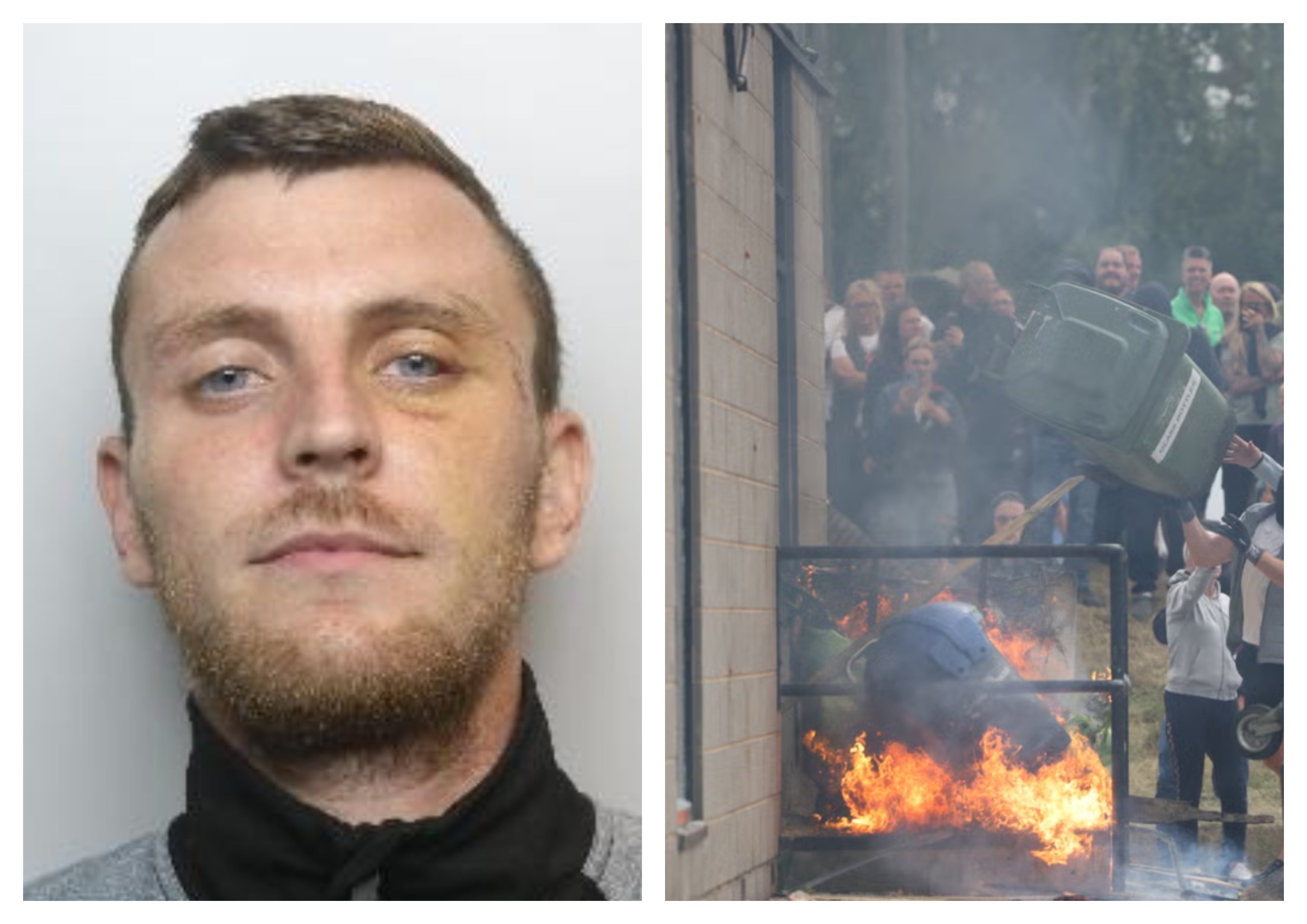 Thomas Birley, 27, was jailed for nine years at Sheffield Crown Court for his role in the violence this summer in Rotherham