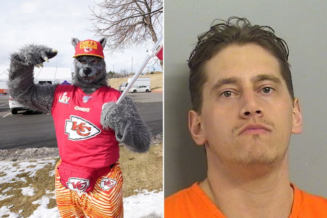 <p>NFL superfan Xaviar Babudar, known for attending Kansas City Chiefs games dressed as a wolf, has been sentenced for a string of bank robberies </p>