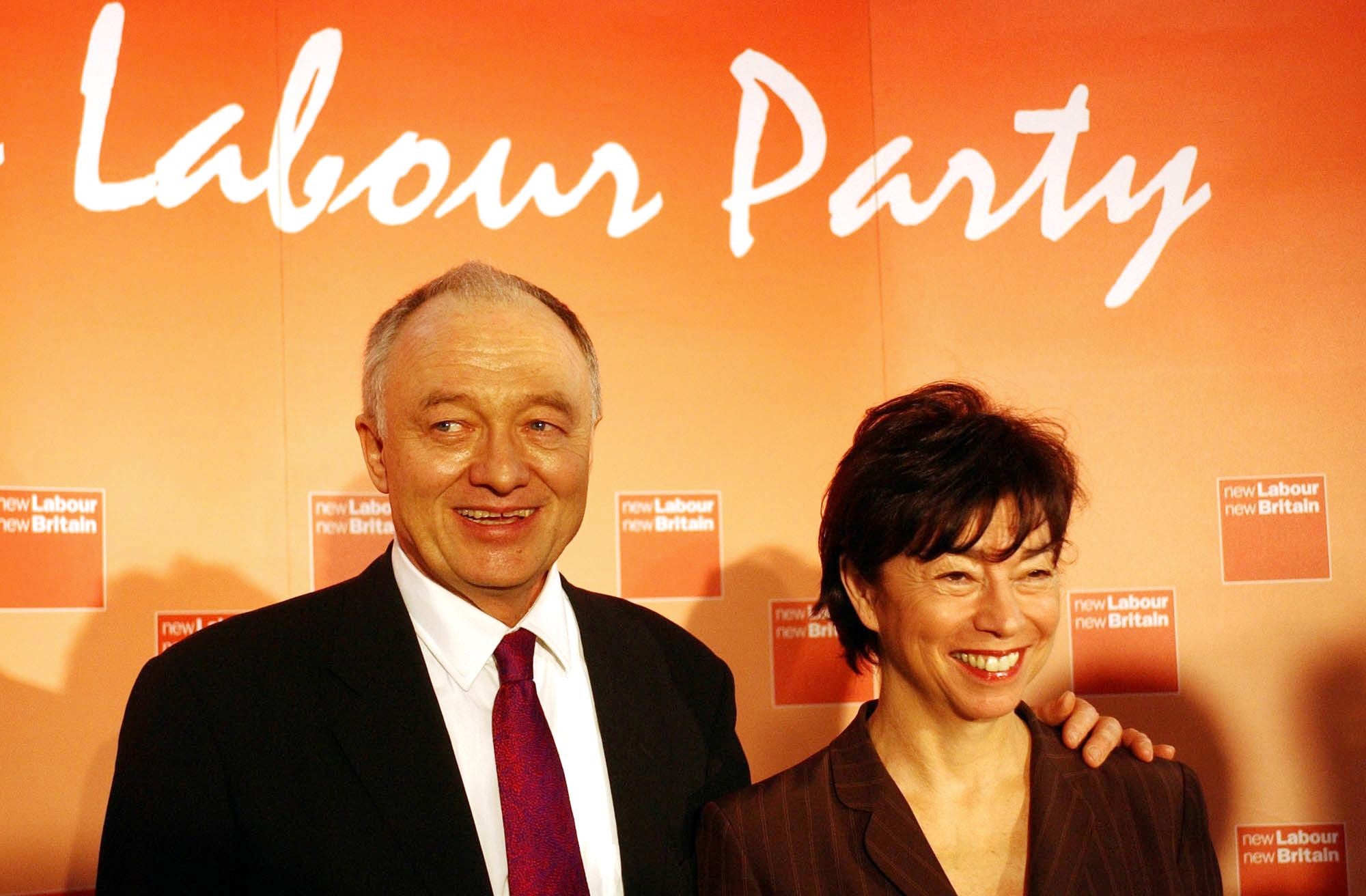 Livingstone with Gavron after he accepted the nomination to stand as the Labour candidate in the 2004 mayoral elections